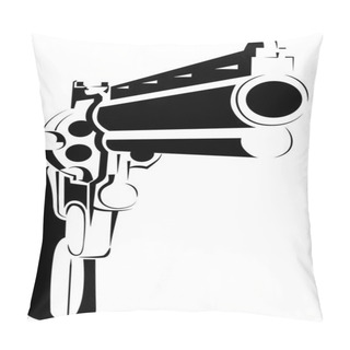 Personality  Vector Illustration With Directional Gun Pillow Covers