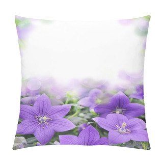 Personality  Beautiful Bluebells On Blurred Background Pillow Covers
