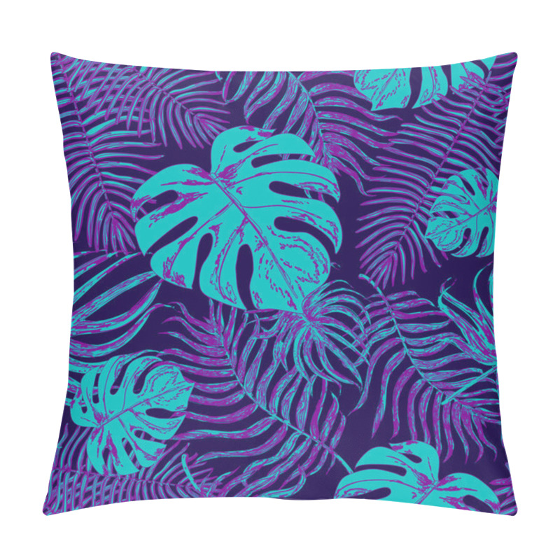 Personality  Seamless pattern with exotic leafs pillow covers