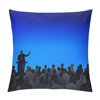 Personality  Business People Listening To Speech Pillow Covers