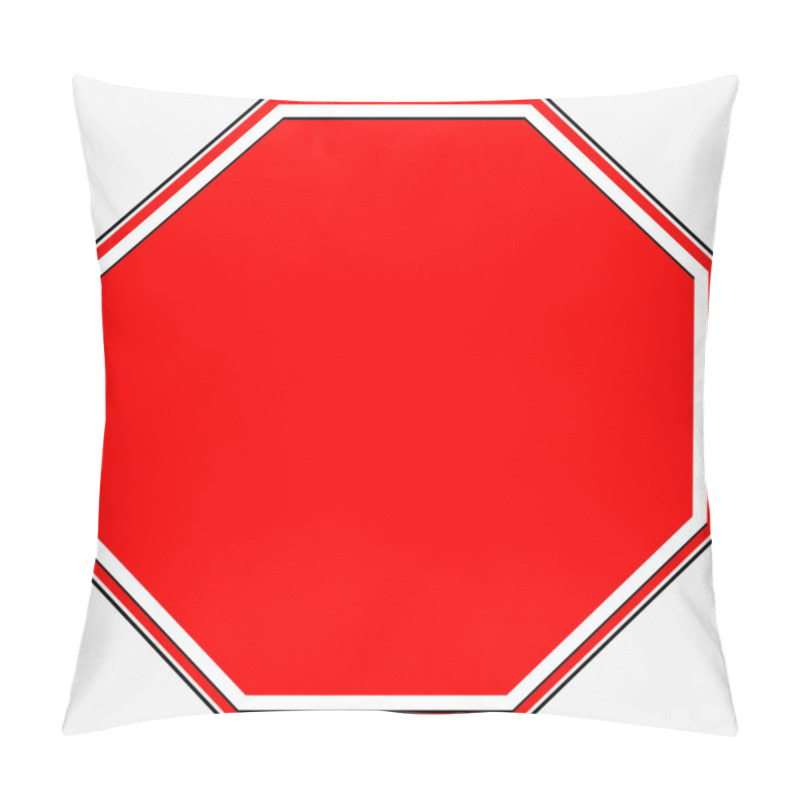 Personality  Blank stop sign. pillow covers