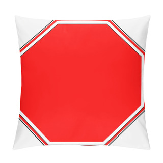 Personality  Blank Stop Sign. Pillow Covers