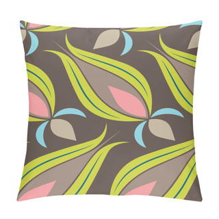 Personality  Ottoman Tulip Seamsless Pattern Pillow Covers