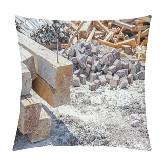 Personality  Makeshift Storage Classified Material At The Construction Site Pillow Covers