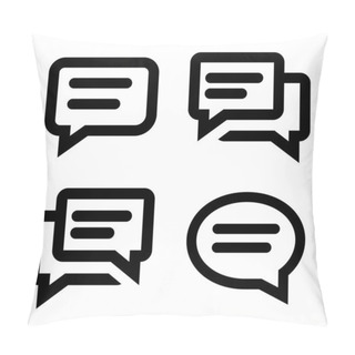Personality  Chat Icon Set Pillow Covers