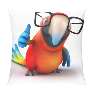 Personality  Fun Parrot With Glasses Pillow Covers