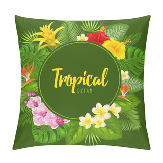 Personality  Summer Tropical Frame Design Pillow Covers