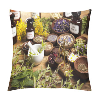 Personality  Dried Medical Herbs Pillow Covers