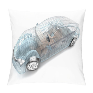 Personality  Car Design, Wire Model. My Own Design. Pillow Covers