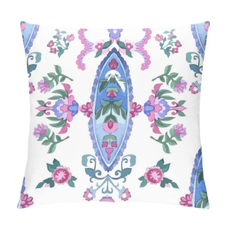 Personality  Watercolor Paisley Seamless Background Pillow Covers