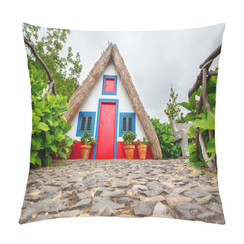 Personality   Portuguese traditional house in Santana, Madeira Island pillow covers