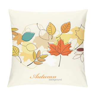 Personality  Autumn Leaves Falling Pillow Covers