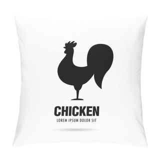 Personality  Chicken Logo Design Pillow Covers