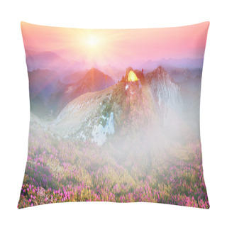Personality  Rhododendrons, Beautiful Alpine Flowers Pillow Covers
