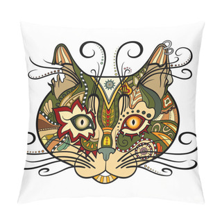 Personality  Vector Tribal Decorative Cat Pillow Covers