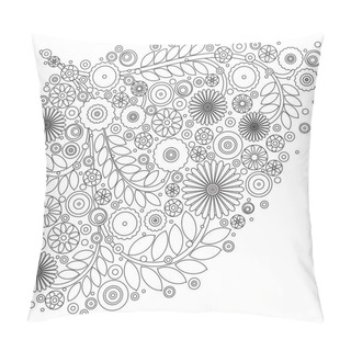 Personality  Floral Design Elements Pillow Covers