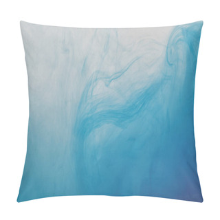 Personality  Background With Blue Swirls Of Acrylic Paint Pillow Covers