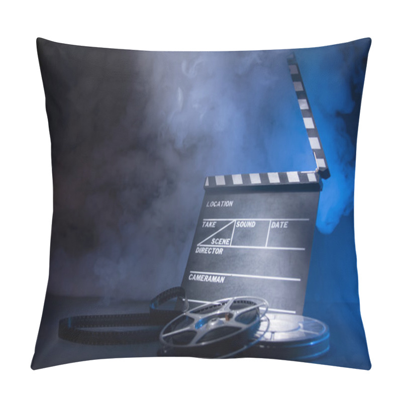 Personality  Movie Clapper And Film Reels Pillow Covers
