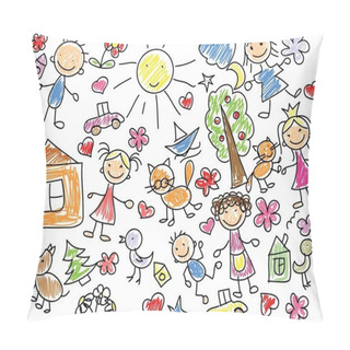 Personality  Childrens Drawings Pillow Covers