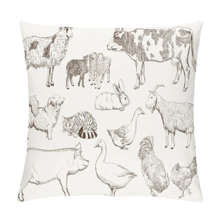 Personality  Farm Animals Pillow Covers