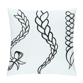 Personality  Hair Braided Pillow Covers