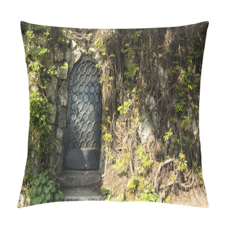 Personality  Mysteru Door In The Forest Pillow Covers