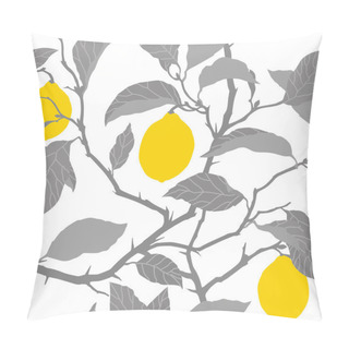 Personality  Seamless Pattern With Lemon Tree Ornament Pillow Covers