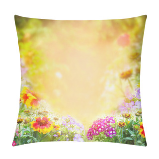 Personality  Sunny Garden Background Pillow Covers