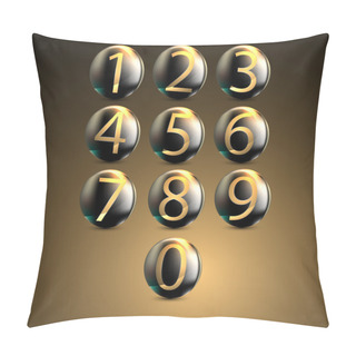 Personality  Glowing Telephone Keypad Illustration Pillow Covers