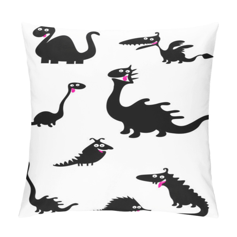 Personality  Set of black animal silhouettes pillow covers