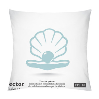 Personality  Pearl In Shell Icon Pillow Covers