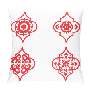 Personality  Arabesque Tile Christmas Ornaments. Template For Vinyl Cutting, Paper Craft, Stickers, Cards Pillow Covers