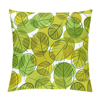 Personality  Green Leaves Seamless Background, Floral Seamless Pattern, Hand  Pillow Covers