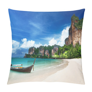 Personality  Railay Beach In Krabi Thailand Pillow Covers