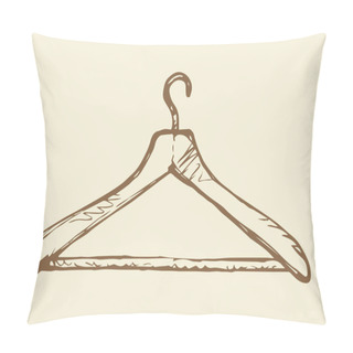 Personality  Hanger. Vector Drawing Pillow Covers