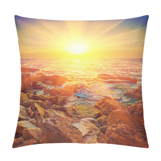 Personality  Sunrise On Sea Pillow Covers