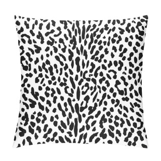 Personality  Black And White Leopard Background. Pillow Covers