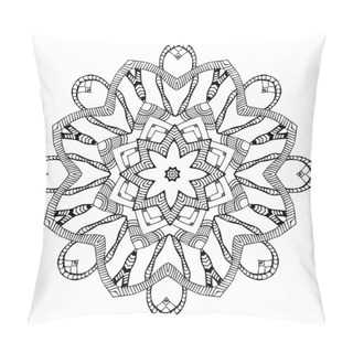 Personality  Abstract Round Pattern With Snakes Elements Pillow Covers