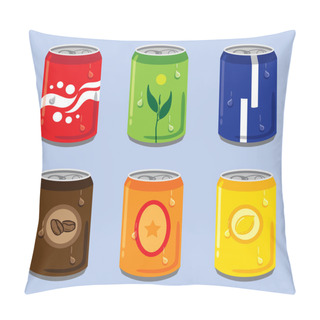 Personality  Soft Drink Cans Pillow Covers