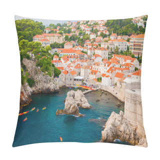 Personality  The West Harbor Near The Old Town In Dubrovnik Pillow Covers