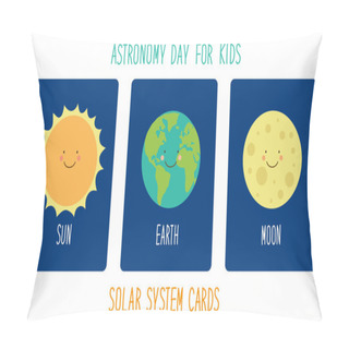 Personality  Cartoon Characters Of Planets Of Solar System Pillow Covers