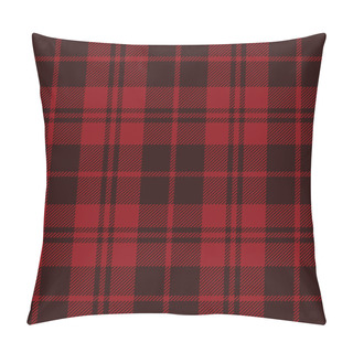 Personality  Tartan Red Seamless Pattern. Pillow Covers