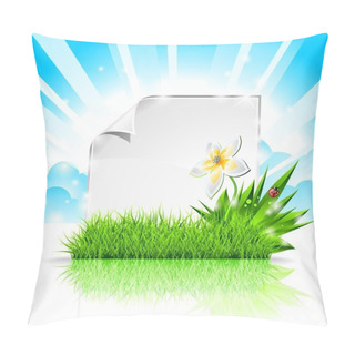 Personality  Vector Background On A Spring Theme With Flower. Pillow Covers