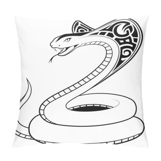 Personality  Vector Snake, Tribal Tattoo Pillow Covers