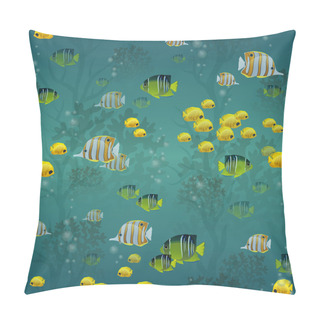 Personality  Fish Seamless Pattern Pillow Covers