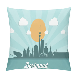 Personality  Dortmund Skyline Abstract Pillow Covers