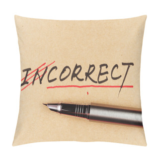 Personality  From Incorrect To Correct Pillow Covers