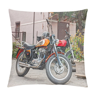 Personality  Vintage Motorcycle Ducati Pillow Covers
