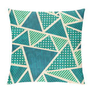 Personality  Green Color Fabric Seamless Pattern With Grunge Effect Pillow Covers