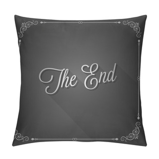 Personality  The End Sign Movie Ending Frame Pillow Covers